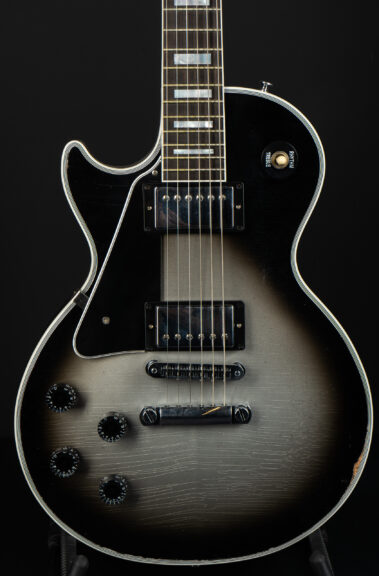 Gibson Les Paul Custom Left Hand Murphy Lab Heavy Aged - Silverburst