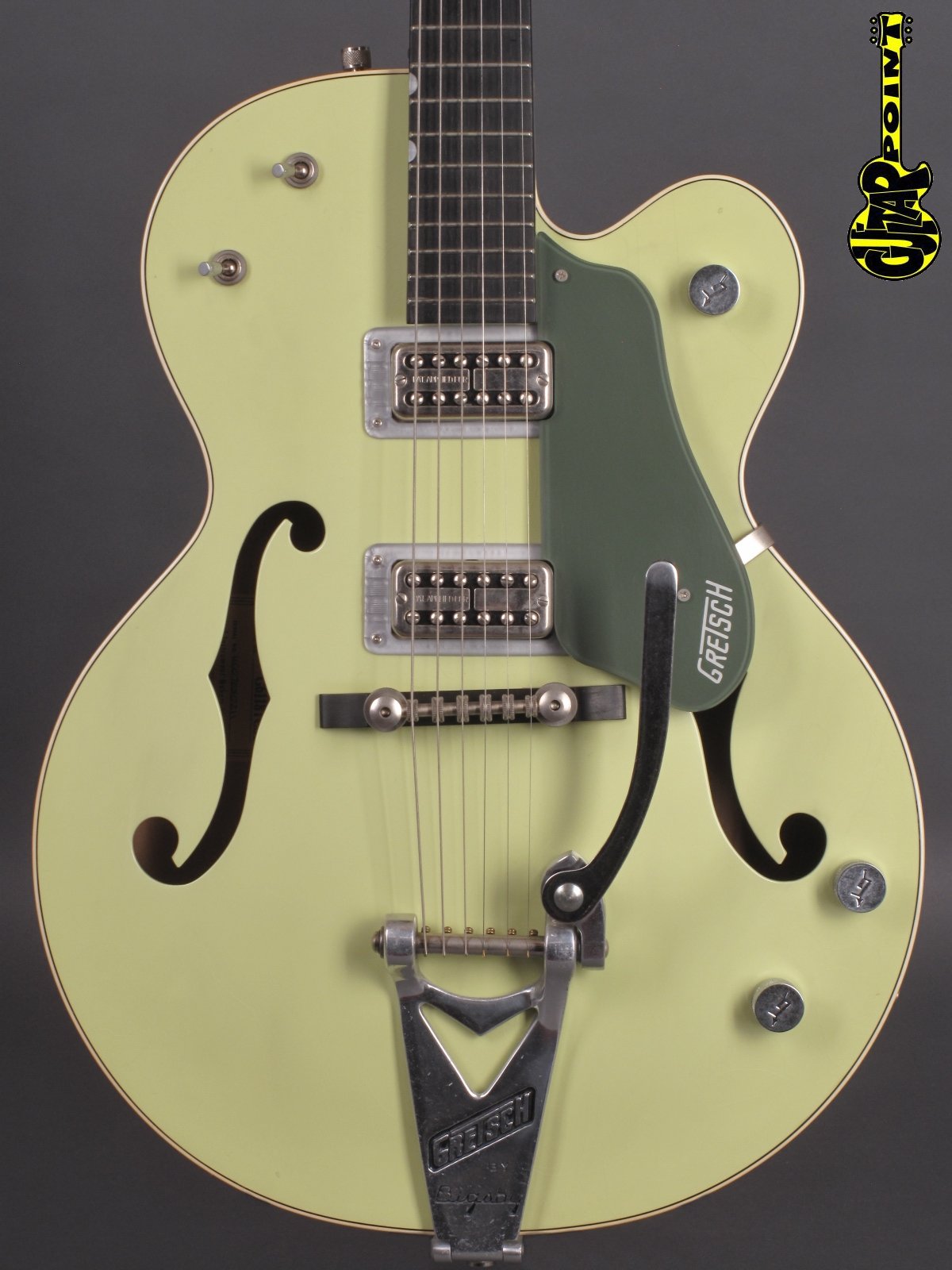 gretsch double anniversary two tone green