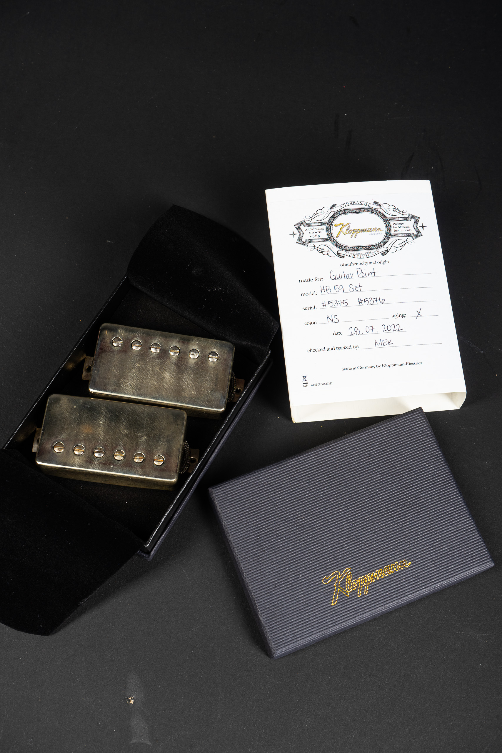 Kloppmann HB59 Humbucker Set – Nickel Aged – GuitarPoint