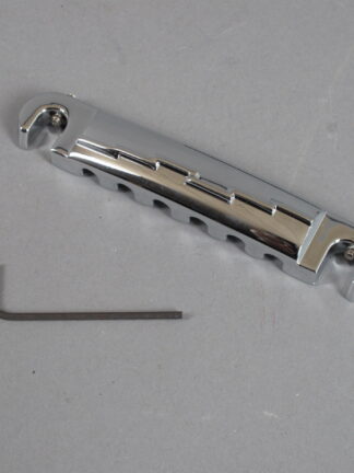 MojoAxe Compensated 60's Wraparound Lightning Bolt Tailpiece - Chrome