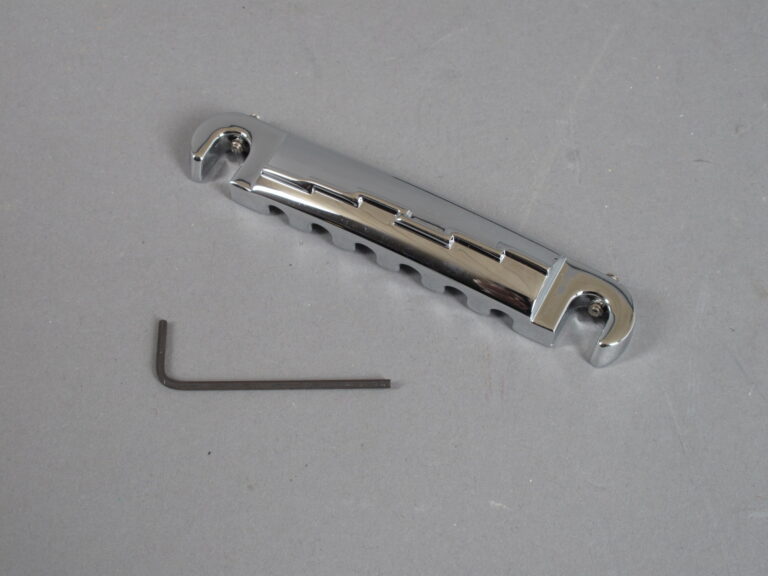 MojoAxe Compensated 60's Wraparound Lightning Bolt Tailpiece - Chrome