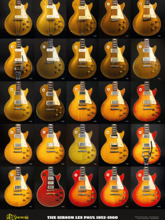 Poster - Gibson Les Paul 1952-1960